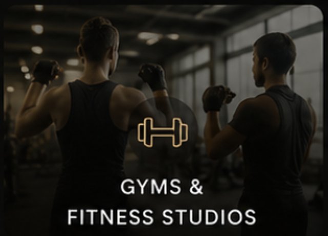 Athletes training in a gym