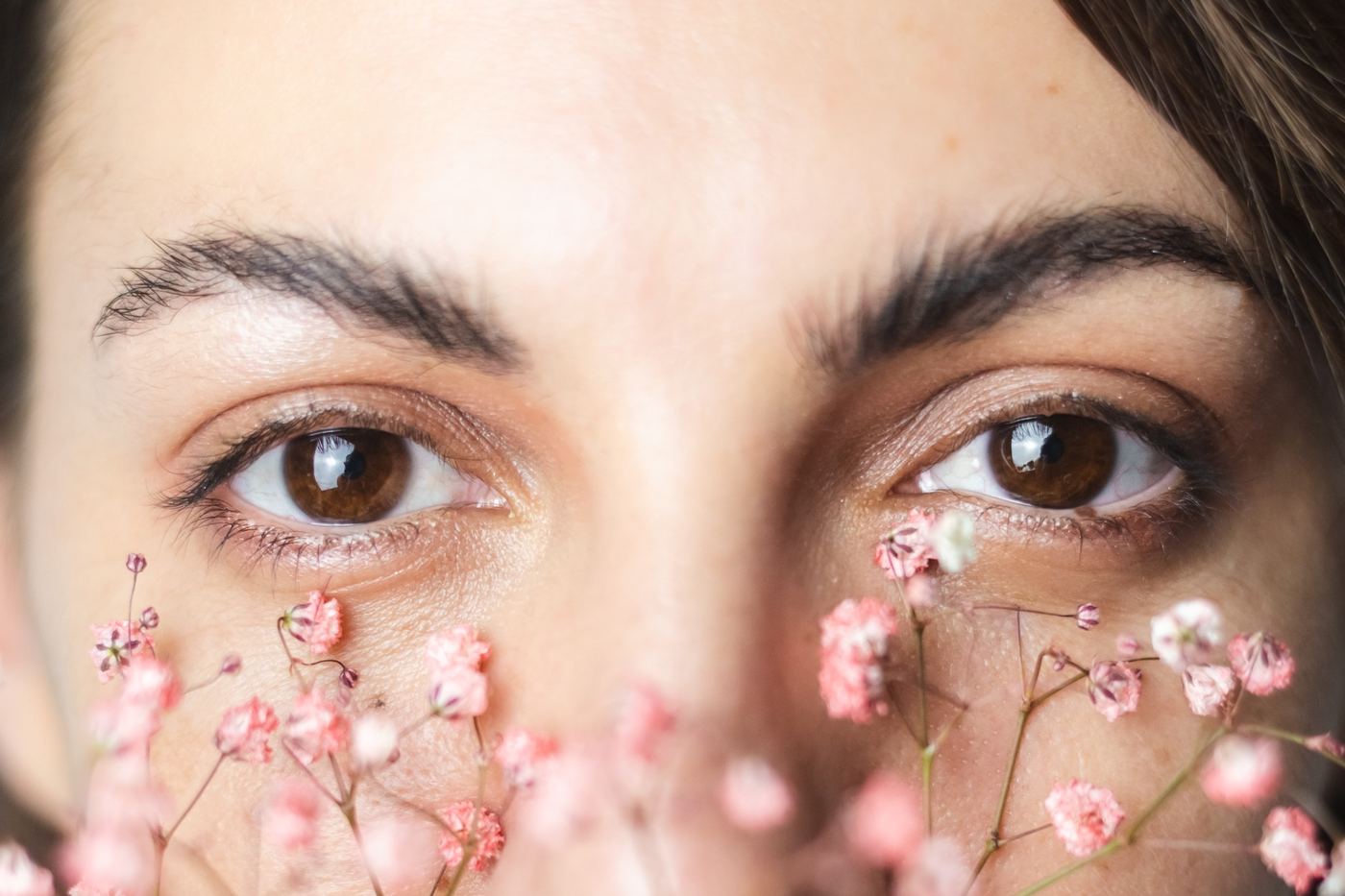 Close-up of Temeike's eyes
